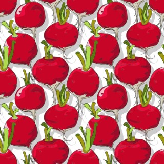 Radishes repeating pattern