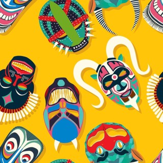 Tribal mask ethnic