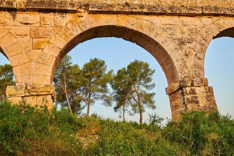 Old roman aqueduct
