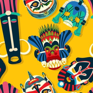 Tribal mask ethnic