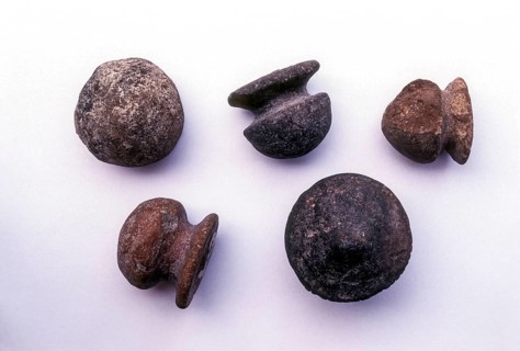 Terracotta ear ring seventh century A. D. Muttam near Coimbatore