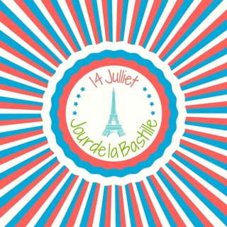 Bastille Day greeting card