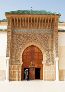 Entrance portal to the Moulay Ismael Mausoleum