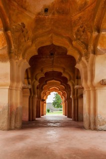 Lotus Mahal details. Royal Centre. Hampi