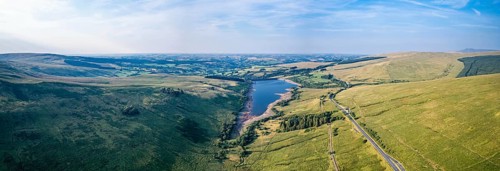 Cray Reservoir from a drone