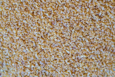 Macro view of bulgur