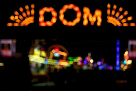 Colourful lights in the darkness