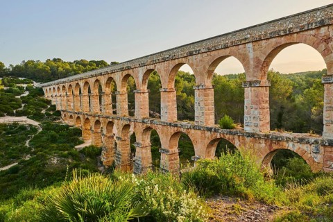 Old roman aqueduct