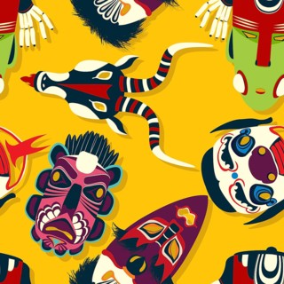 Tribal mask ethnic