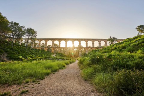 Old roman aqueduct