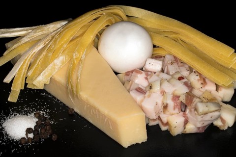 The six ingredients to an original Tagliatelle Carbonara