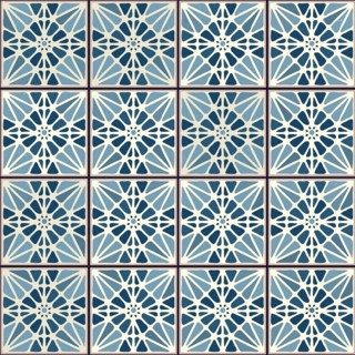 Vintage ceramic tiles vector pattern