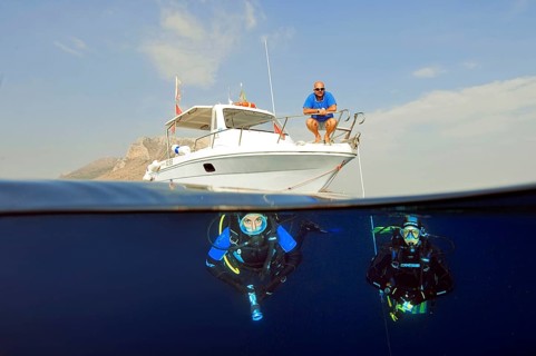 Diver underwater