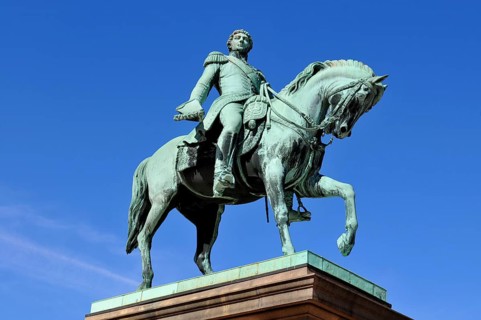 Equestrian statue of King Charles III John