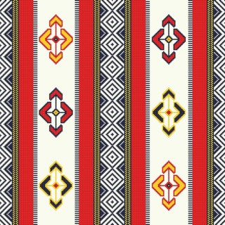 Traditional Berber embroidery seamless pattern