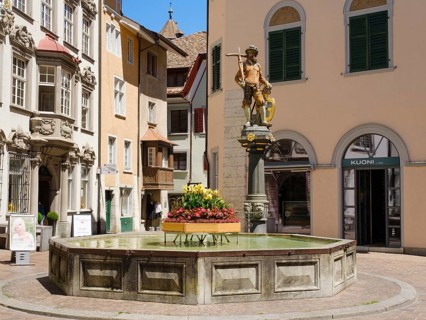 Figure of William Tell at the Tellenbrunnen