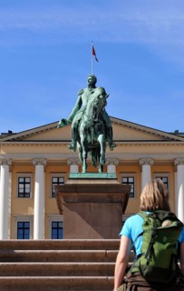 Equestrian statue of King Charles III John