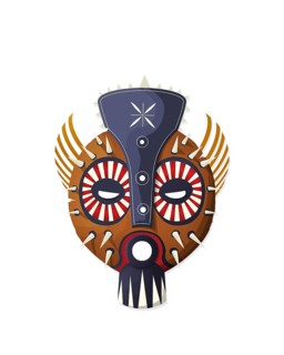Vector tribal mask