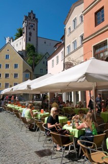 Pedestrian zone and high castle