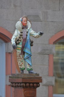 Figure at the Narrobrunnen for the Alemannic Fasnet Carnival in Villingen