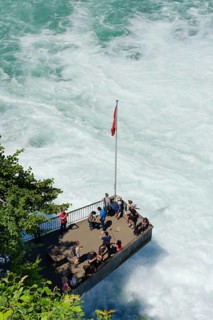 Viewing platform at the Rhine Falls