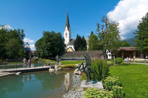 Spa park and church