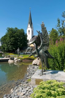 Spa park and church