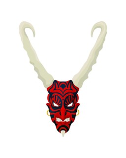 Vector tribal mask