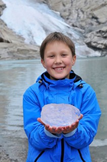 Boy with ice