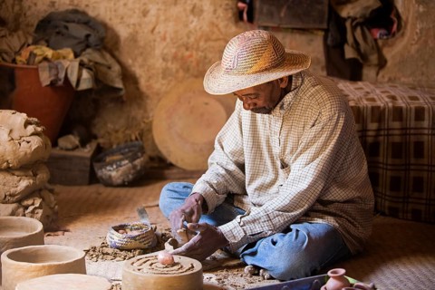 Betsileo potters making traditional pottery at home