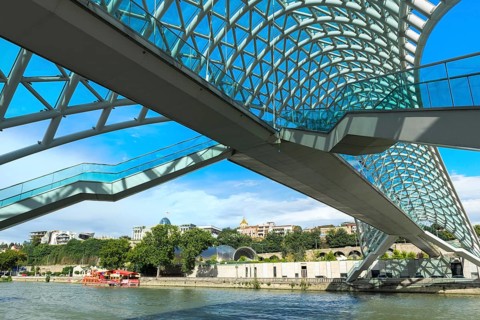 Peace Bridge over the Mtkvari River