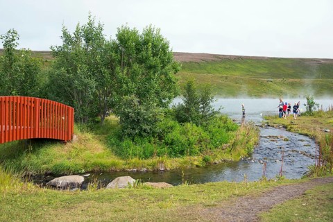 Geothermal lake near Husavik