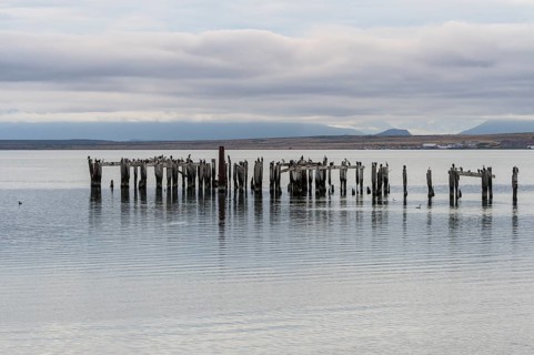 Wooden pillars