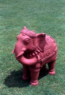 Handicraft terracotta elephant in Puducherry or Pondicherry