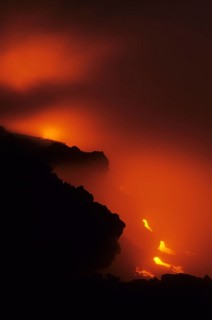 Active lava flow
