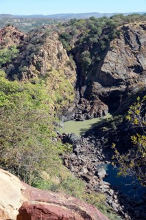 Ruacana Falls without water