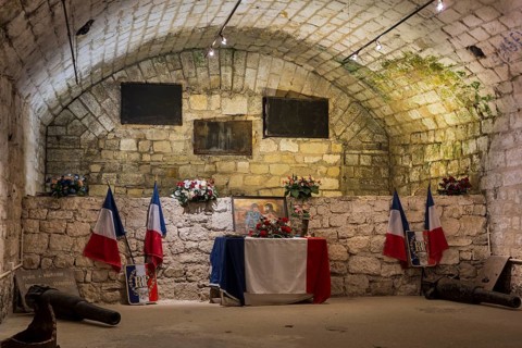 Memorial chapel inside the First World War Fort de Douaumont