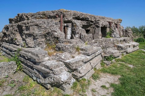 Remains of a German bunker near Dodengang