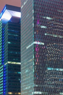 Pudong financial district by night