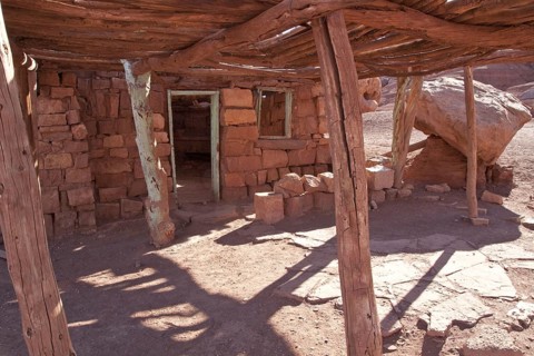 This rock house is just north of the Navajo Bridge on US 89A. North of Flagstaff & Cameron