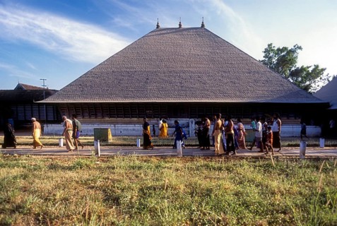 Koothambalam or temple theatre in Vadakkunathan temple in Thrissur or Trichur