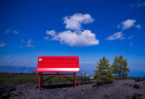 Giant Red Bench