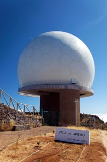 Portuguese Air Force air defence radar station on Pico do Arieiro 1818 metres