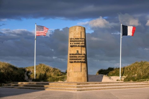 The World War II Leclerc Monument at Utah Beach