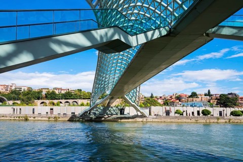 Peace Bridge over the Mtkvari River