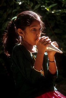 Conch blowing during all auspicious occasions of Nagarathar Community in Chettinad