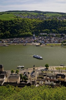 The Rhine Valley with St. Goarshausen and St. Goar