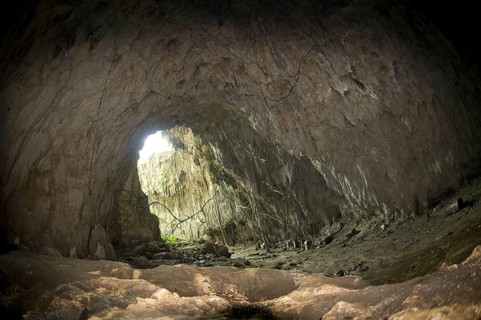 Inside the cave