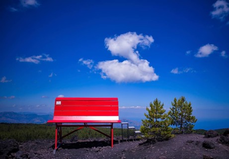 Giant Red Bench