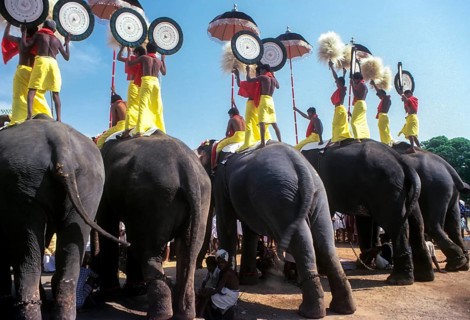 Pooram festival in Thrissur or Trichur